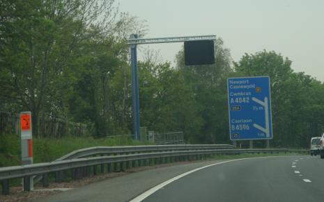 Reduced sized message sign
