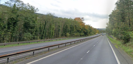 Streetview picture of the A470 Abercynon