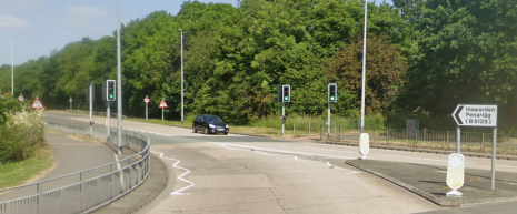 Streetview picture of the B5125 Road