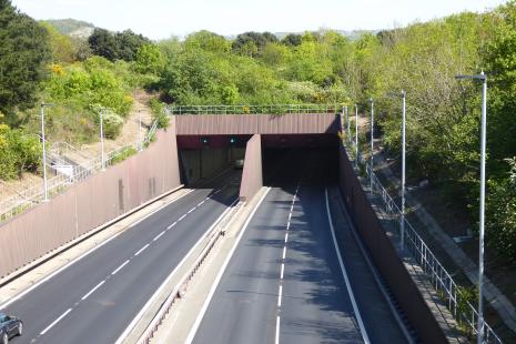 Conwy Tunnel eastbound Entrance