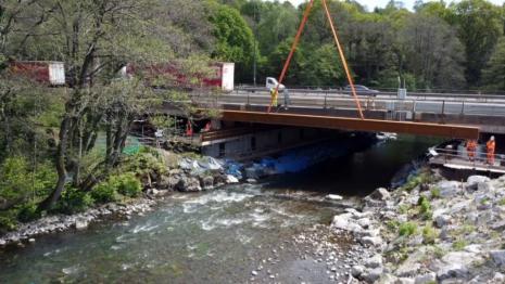 Ebbw River Bridge Construction work