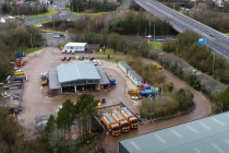 Aerial view of Coryton depot